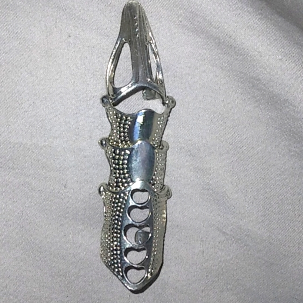 Retro Punk Rock Silver Ring